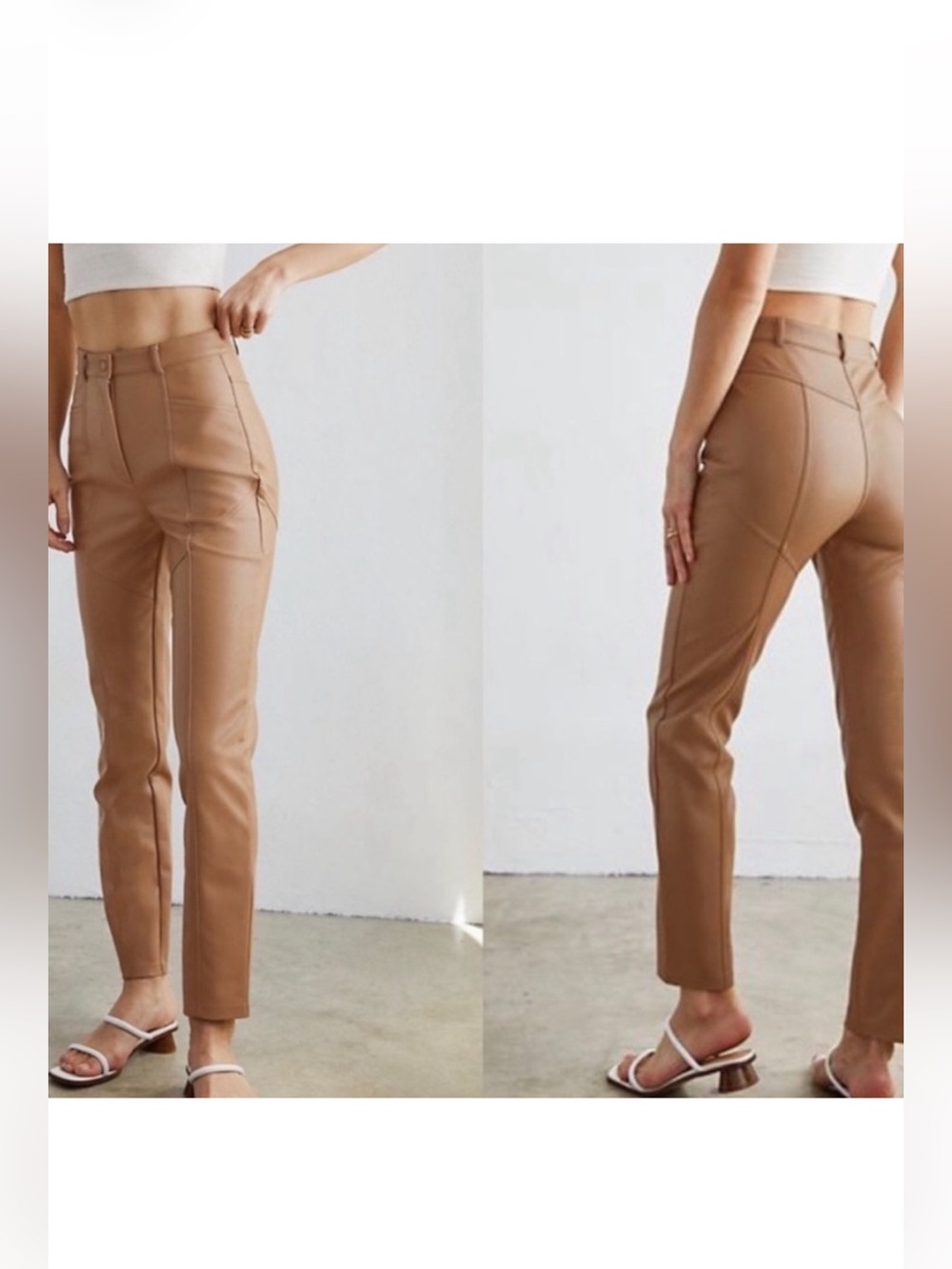Aritzia vegan leather rebel pants 00